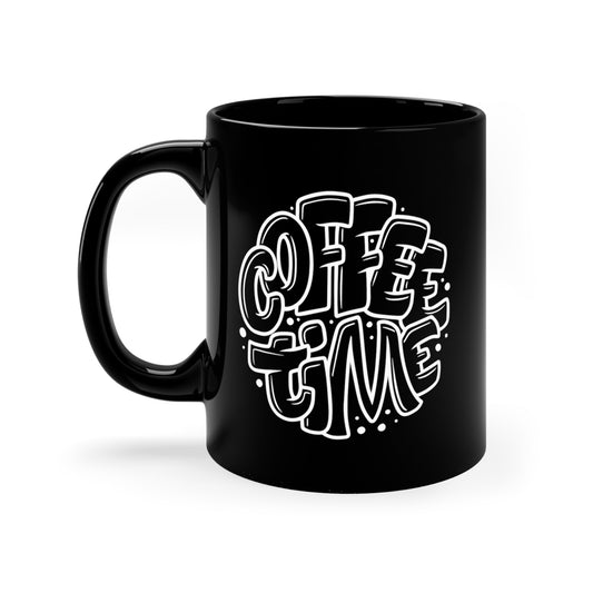 Coffee Time Mug, Black 11oz